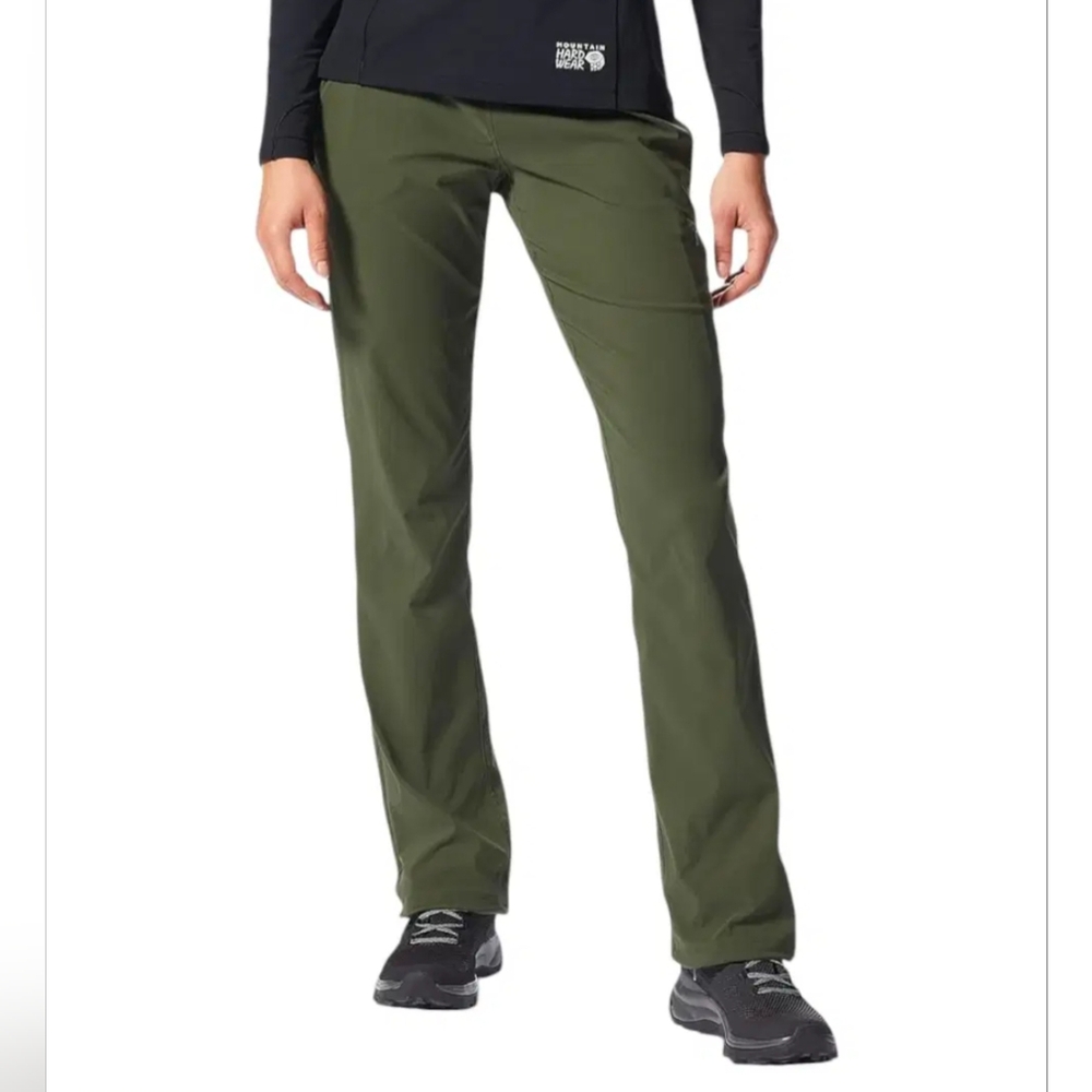 Women's XL Mountain Hardware Dynama/2 Cargo Green Hiking Pants Rock climbing REI